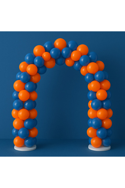 Balonsan Balloon Set 60 Pieces (Orange-Dark Blue)