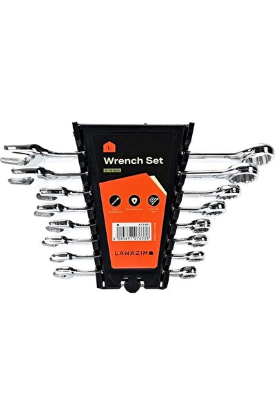 Lawazim Wrench Set 8-19mm 8pcs Ratcheting Kit