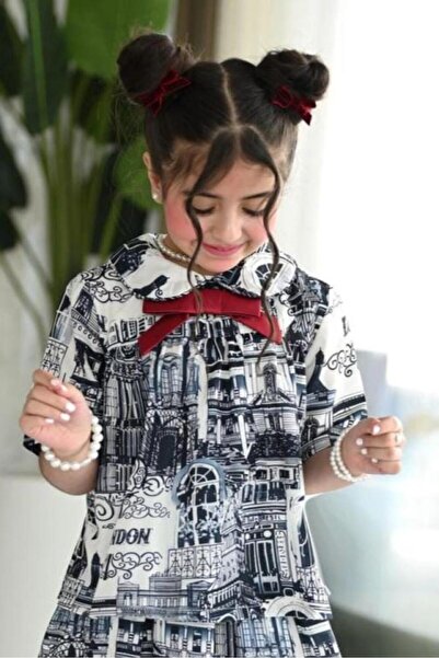 Alesaei-mondo tondo Girls' floral print short-sleeved blouse 7105