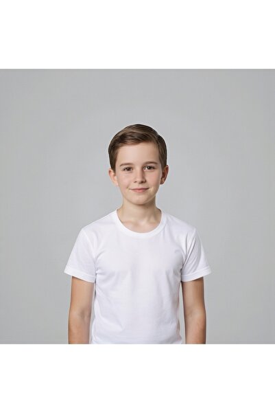 Berrak 100% Cotton Crew Neck Boys Undershirt (Pack of 2)
