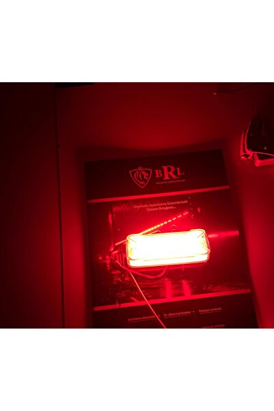 BARLAS OTO LED 2 ADET NEON YAN LAMBA MODEL KIRMIZI RENK [12-24VOLT UYUMLU]