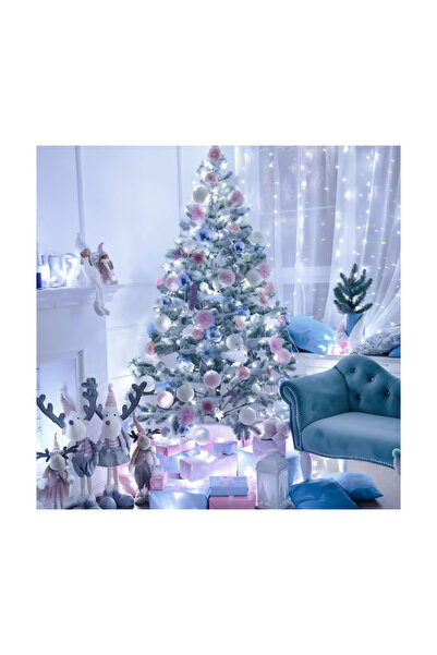 Generic Instalație de Crăciun, interior/exterior, 50 m, alb rece