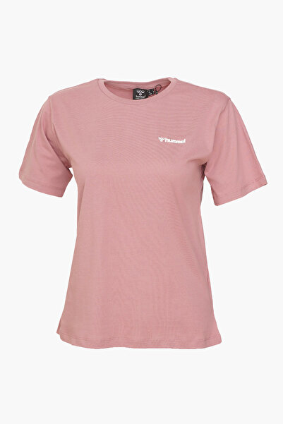 hummel Jullianna 912391-3325 Women's Casual Dusty Rose & Powder Plain Design T-Shirt