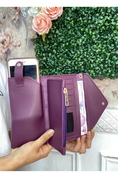Özay butik Model Women's Wallet with Phone and Coin Compartment