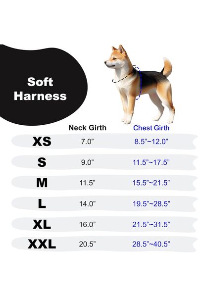 puppia Soft Dog Harness, Sky Blue, Medium