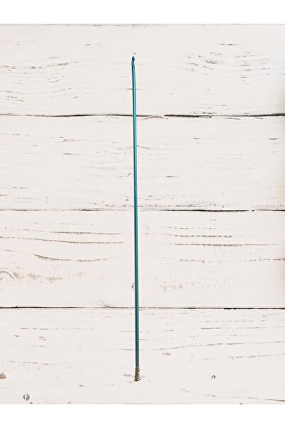 Ercü Tunus İşi Renkli Metal Uzun Gagalı Mavi Örgü Şişi 3 Numara-25 Cm