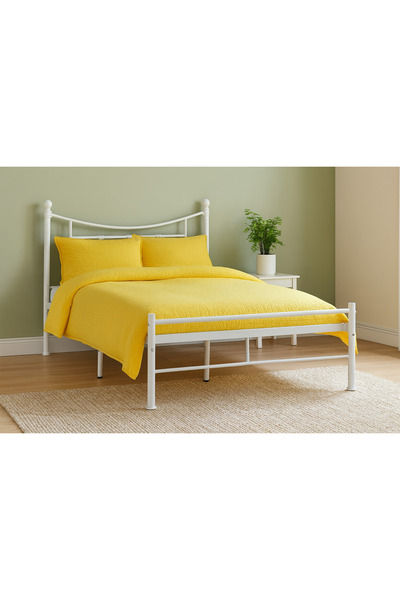 SADANHOME Iron bed 190cm x 120cm - White