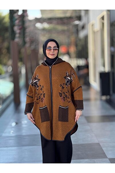Ranasubaşı Floral Patterned Hooded Cardigan