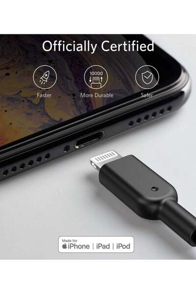 Anker PowerLine USB to Lightning Cable 1.8 m - Black