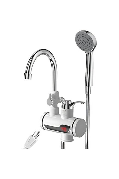AriDam AriDam® Electric Faucet Sink Mounted LCD Digital Display, Power 3 kW, Maximum Temperature 60°C