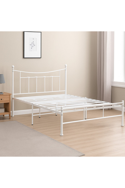 SADANHOME Iron bed 200cm x 140cm - White