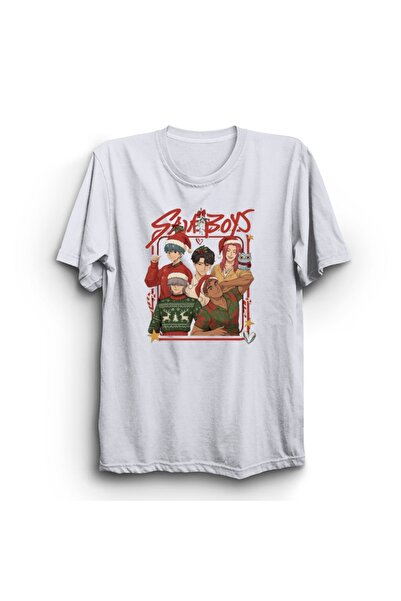 The Fame Kpop Demon Hunters, Saja Boys, Merry Christmas, Noel Printed , 100% Cotton T-Shirt