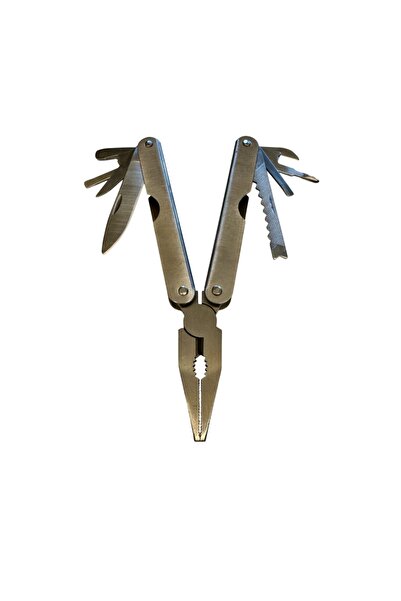 OEM Multifunctional stainless steel knife with 8 additional blades, 15 functions for use, repairs, hiking