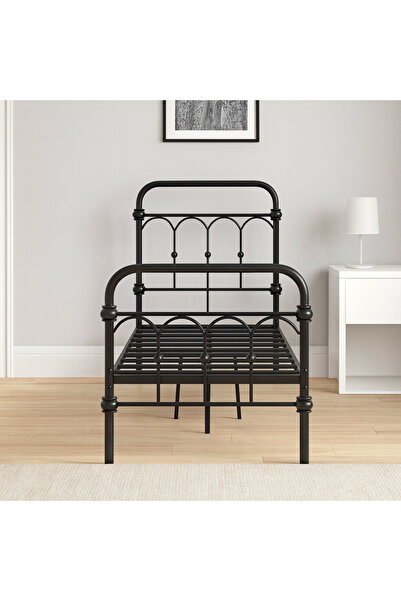 SADANHOME Iron baby cot 170cm x 80cm - Black