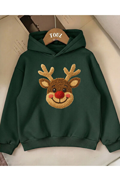 Touz Moda Christmas Design 3 Thread Thick Young Sweatshirt