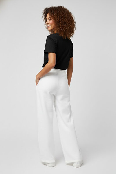 Superlife Women's Two Thread Comfortable Fit High Waist Wide Leg Pants Spr26Eak988