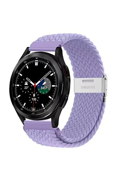 OEM Smartwatch strap, 22 mm width, adjustable, elastic textile material, nylon, purple