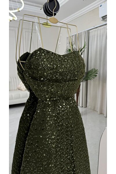 qmhafst sequined midi dress