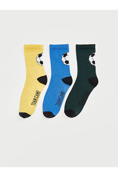 LC Waikiki Чифт от 3 шарени момчешки чорапи до глезена