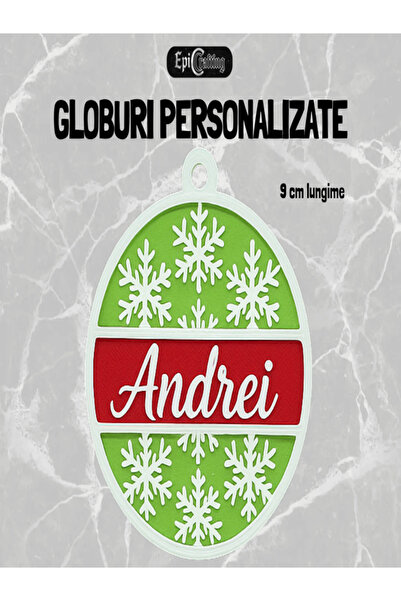 Epic Crafting Personalized Christmas globe with name, Ideal holiday gift