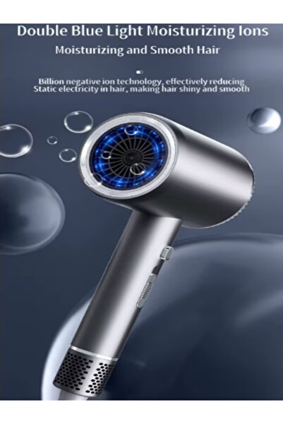 OEM Hair dryer, power 2400 W, fast drying, negative ions, gray color