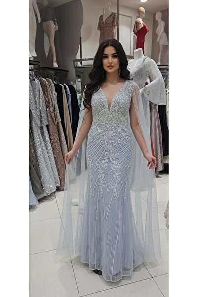 dantil فستان سهرة مطرز مقاسات كبيره