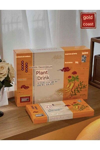 Gold Coast مشروب عشبي من الجينسنغ الأمريكي والديندروبيوم - 250 مل × 6 زجاجات