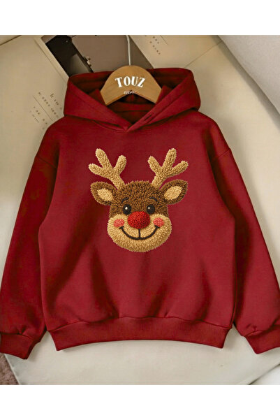 Touz Moda Christmas Design 3 Thread Thick Young Sweatshirt