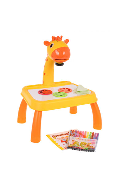 OEM "Giraffe" drawing projector table for children 3+ years old – educational set, 24 images and 12 colored markers
