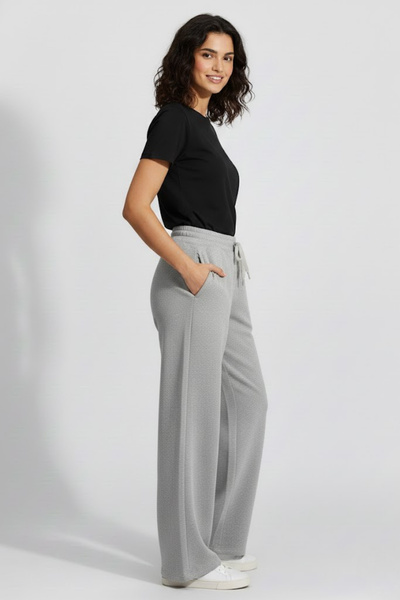 Superlife Women's Two Thread Comfortable Fit High Waist Wide Leg Pants Spr26Eak988