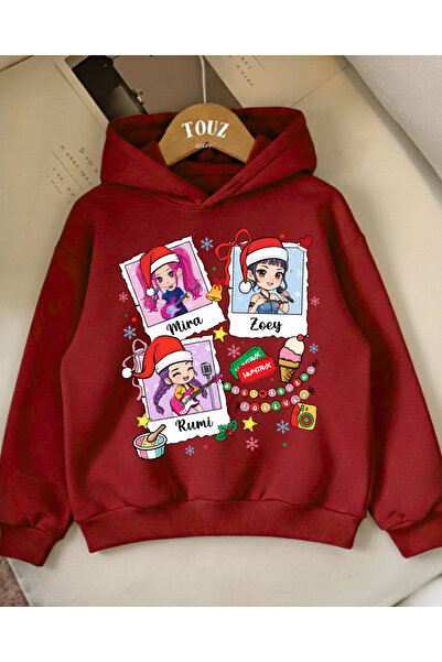 Touz Moda Christmas Young Kpop Demon Hunters 3-Thread Thick Sweet Hoodie