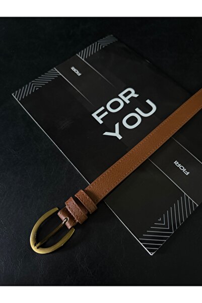 Fiori Women's Pants Belt with Oval Buckle, Coat Belt, Shirt Belt, Dress Belt