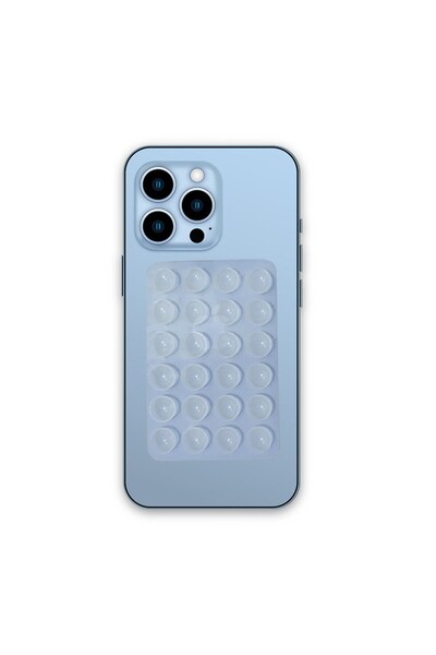 dalip Universal Adhesive Mount for Phone/Tablet, 24 Suction Cups, Silicone, 8×5.5×1 cm, Transpare