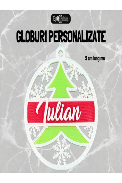 Epic Crafting Personalized Christmas globe with name, Ideal holiday gift