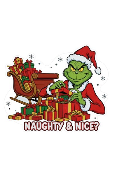 Oracal Decorative car sticker, Santa Claus Grinch, v2, 18cm