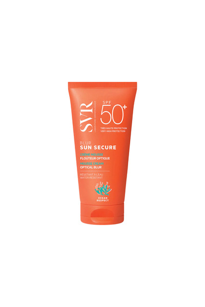 SVR , Sun Secure Blur, Protecție solară, Cremă de protecție solară, Pentru față, SPF 50+, 50 ml