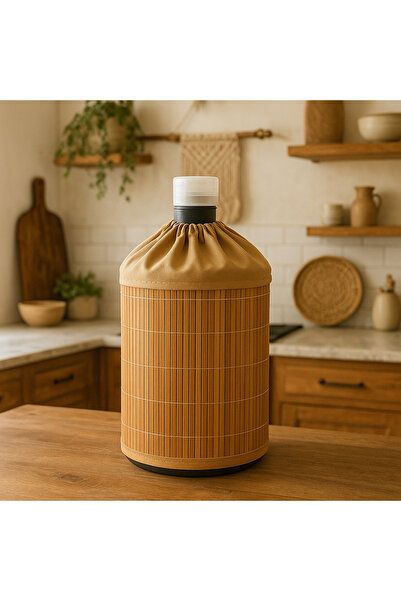 MUBX Husă pentru sticlă din răchită Husă pentru sticlă din bambus din răchită Husă pentru dozator