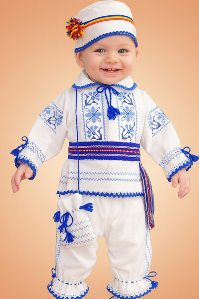 Deco Artis Costum tradițional de botez pentru băieți - cod X 006