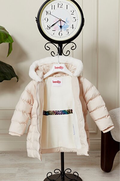 Benittokids Baby Girl Hooded Coat