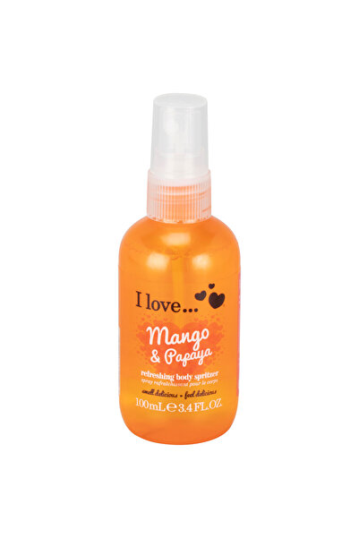 I Love Spray de corp răcoritor cu mango și papaya, 100 ml