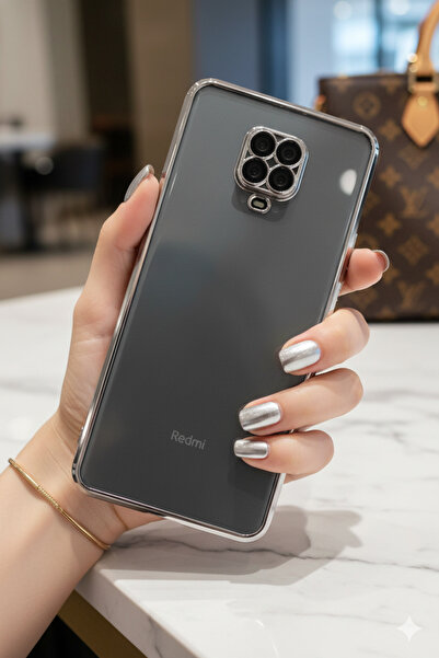 TechTrove Xiaomi Redmi Note 9 Pro Uyumlu 3D Kamera Korumalı Şeffaf Tasarım Bu...