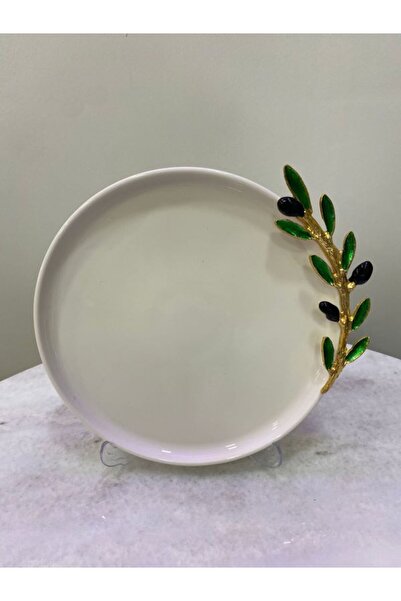 MİMSEGÜN DEKOR Pizza Plate with Olive Detail