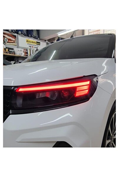 Carmind مجموعة ملصقات أضواء النهار لسيارة أوبل كومبو باللون الأحمر