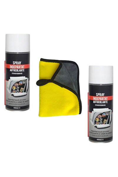 OEM Spray etichete 2 buc + laveta microfibra 40x30 cm