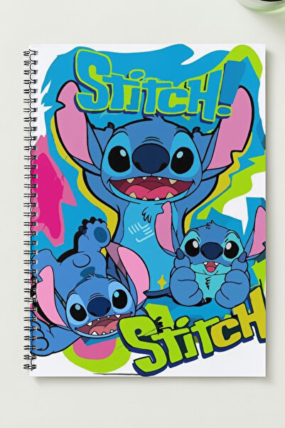 BLACKONECLASS STİTCH A5 Metal Spiralli Çizgisiz kalın bristol Kapak STİTCH De...