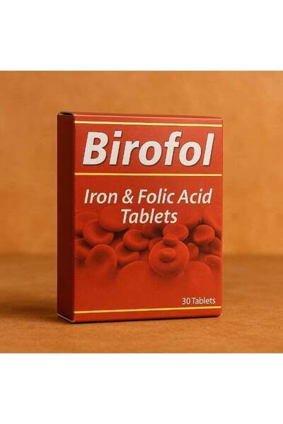birofol أقراص الحديد وحمض الفوليك 30 قرصًا