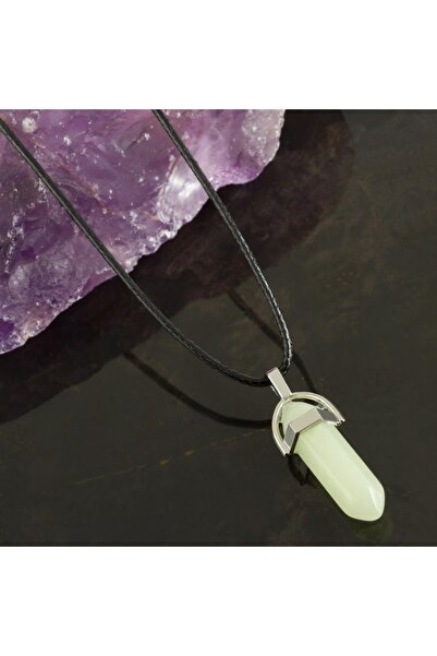 cleovibe قلادة نقطة اليشم