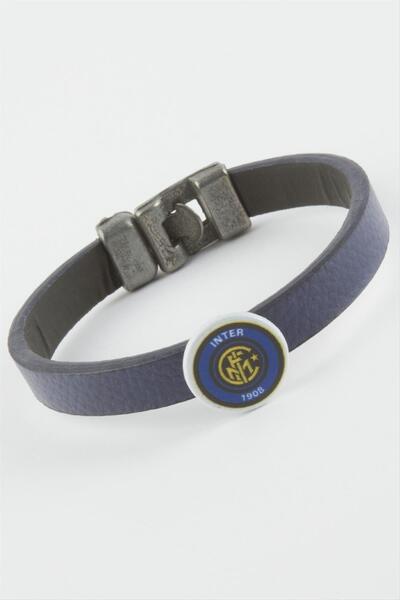 cleovibe Navy Blue Colored Faux Leather Bracelet