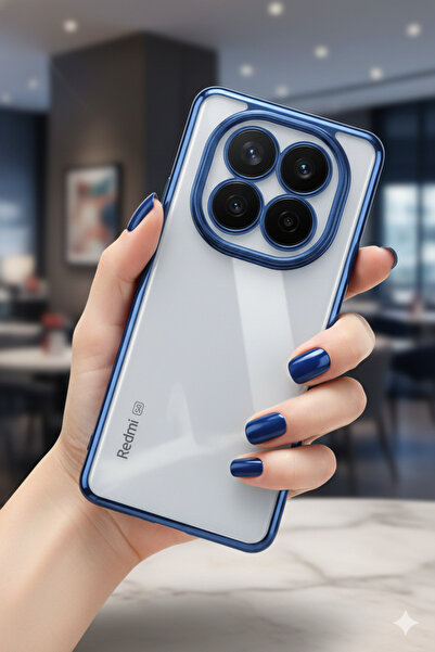 TechTrove Xiaomi Redmi Note 14 Pro 5G Uyumlu 3D Kamera Korumalı Şeffaf Tasarı...