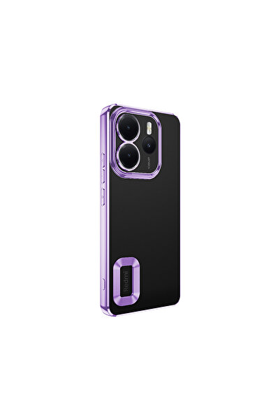 ZM STORE Xiaomi Redmi Note 14 4g Compatible Case Camera Protection Logo Displaying Omega Transparent Cover